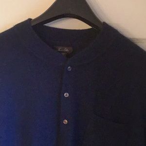 XXXL 100% Cashmere blue sweater Tasso Elba